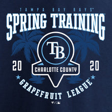 Load image into Gallery viewer, Tampa Bay Rays 2020 Spring Training Pick Off Move T-Shirt – Navy MLB Guys Tee
