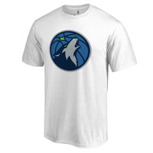 Load image into Gallery viewer, Minnesota Timberwolves Primary Logo T-Shirt - White NBA Guys Tee
