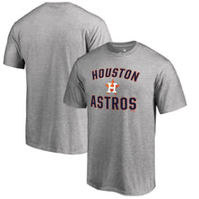 Load image into Gallery viewer, Houston Astros Victory Arch T-Shirt - Heathered Gray MLB Guys Tee
