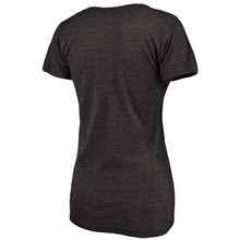 Load image into Gallery viewer, Pittsburgh Pirates Women&#39;s Rising Script Tri-Blend V-Neck T-Shirt - Black MLB Ladies V-Neck
