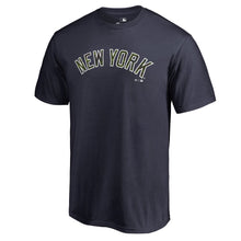 Load image into Gallery viewer, New York Yankees Memorial Wordmark T-Shirt - Navy MLB Guys Tee

