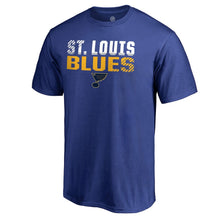 Load image into Gallery viewer, St. Louis Blues Iconic Collection Fade Out T-Shirt - Royal NHL Guys Tee
