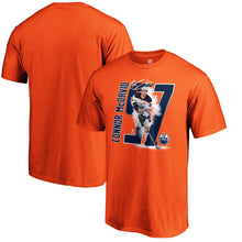 Load image into Gallery viewer, Connor Mcdavid Edmonton Oilers Player Hometown - T-Shirt - Orange NHL Guys Tee
