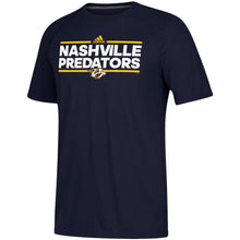 Load image into Gallery viewer, Nashville Predators Adidas Dassler Climalite Performance Raglan T-Shirt - Navy NHL Guys Tee
