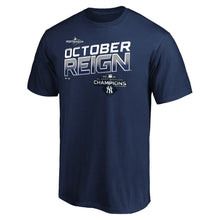 Load image into Gallery viewer, New York Yankees Majestic 2019 Al East Division Champions Locker Room T-Shirt - Navy MLB Guys Tee
