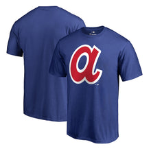 Load image into Gallery viewer, Atlanta Braves Cooperstown Collection Huntington T-Shirt - Royal MLB Guys Tee
