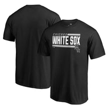 Load image into Gallery viewer, Chicago White Sox Onside Stripe T-Shirt - Black MLB Guys Tee
