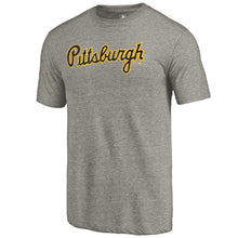 Load image into Gallery viewer, Pittsburgh Pirates Hometown Collection Script T-Shirt - Gray MLB Guys Tee
