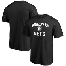 Load image into Gallery viewer, Brooklyn Nets Victory Arch T-Shirt - Black NBA Guys Tee
