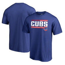 Load image into Gallery viewer, Chicago Cubs Onside Stripe T-Shirt - Blue MLB Guys Tee
