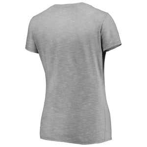 Washington Nationals Women's 2019 World Series Champions Locker Room Space Dye T-Shirt - Gray MLB Ladies V-Neck