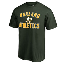 Load image into Gallery viewer, Oakland Athletics Victory Arch T-Shirt - Green MLB Guys Tee
