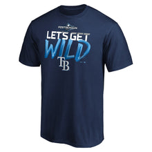 Load image into Gallery viewer, Tampa Bay Rays 2019 Postseason Locker Room T-Shirt - Navy MLB Guys Tee
