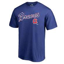 Load image into Gallery viewer, Atlanta Braves Cooperstown Collection Wahconah T-Shirt - Royal MLB Guys Tee
