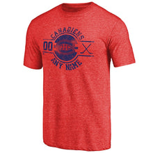 Load image into Gallery viewer, Montreal Canadiens Personalized Insignia Tri-Blend T-Shirt - Red NHL Guys Tee
