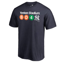 Load image into Gallery viewer, New York Yankees Hometown Subway T-Shirt - Navy MLB Guys Tee
