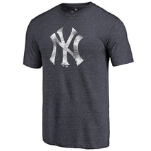 Load image into Gallery viewer, New York Yankees Distressed Team Tri-Blend T-Shirt - Heathered Navy MLB Guys Tee
