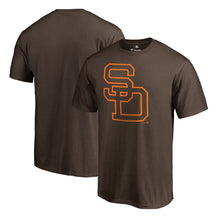 Load image into Gallery viewer, San Diego Padres Cooperstown Collection Huntington T-Shirt - Brown MLB Guys Tee
