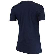 Load image into Gallery viewer, Dallas Cowboys Women's Team Practice Glitter V-Neck T-Shirt - Navy NFL LADIES V-Neck
