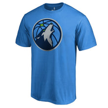 Load image into Gallery viewer, Minnesota Timberwolves Primary Logo 2 T-Shirt - Blue NBA Guys Tee
