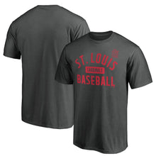 Load image into Gallery viewer, St. Louis Cardinals Iconic Primary Pill T-Shirt - Charcoal MLB Guys Tee
