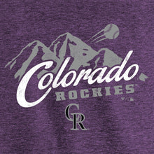 Load image into Gallery viewer, Colorado Rockies Hometown Tri-Blend T-Shirt - Purple MLB Guys Tee
