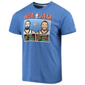 Andre Roberson & Steven Adams Oklahoma City Thunder Nba Jam T-Shirt - Royal NBA Guys Tee