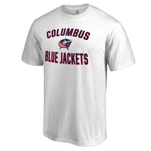 Load image into Gallery viewer, Columbus Blue Jackets Victory Arch T-Shirt - White NHL Guys Tee
