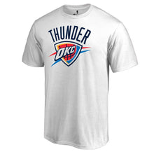 Load image into Gallery viewer, Oklahoma City Thunder Team Primary Logo T-Shirt - White NBA Guys Tee
