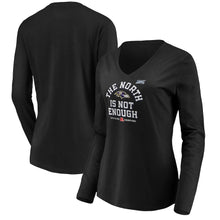 Load image into Gallery viewer, Baltimore Ravens Nfl Pro Line Women&#39;s 2019 Afc North Division Champions Cover Two Long Sleeve V-Neck T-Shirt - Black NFL Ladies V-Neck Long Sleeve
