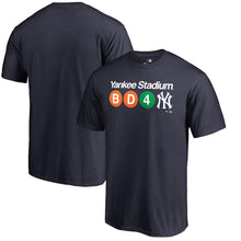 Load image into Gallery viewer, New York Yankees Hometown Subway T-Shirt - Navy MLB Guys Tee
