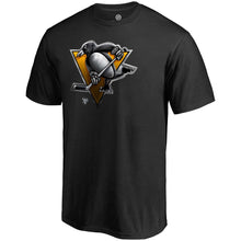 Load image into Gallery viewer, Pittsburgh Penguins Midnight Mascot T-Shirt - Black NHL Guys Tee
