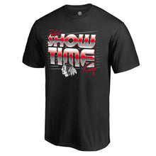 Load image into Gallery viewer, Patrick Kane Chicago Blackhawks Hometown Collection Show Time Kane T-Shirt - Black NHL Guys Tee
