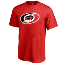 Load image into Gallery viewer, Carolina Hurricanes Primary Logo T-Shirt - Red NHL Guys Tee
