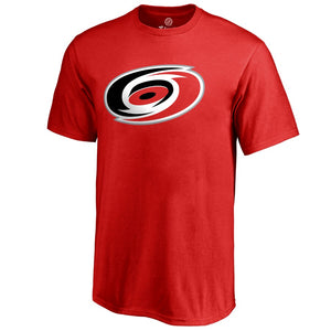 Carolina Hurricanes Primary Logo T-Shirt - Red NHL Guys Tee