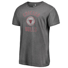 Load image into Gallery viewer, Chicago Bulls Icon Logo Shadow Washed T-Shirt - Black NBA Guys Tee
