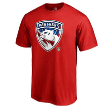 Load image into Gallery viewer, Florida Panthers Banner Wave T-Shirt - Red NHL Guys Tee
