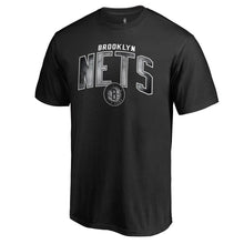 Load image into Gallery viewer, Brooklyn Nets Arch Smoke T-Shirt - Black NBA Guys Tee
