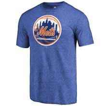 Load image into Gallery viewer, New York Mets Cooperstown Collection Forbes Tri-Blend T-Shirt - Heathered Royal MLB Guys Tee
