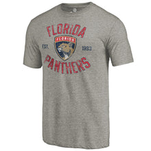 Load image into Gallery viewer, Florida Panthers Heritage Tri-Blend T-Shirt - Ash NHL Guys Tee
