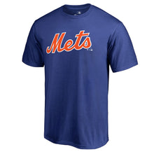 Load image into Gallery viewer, New York Mets Team Wordmark T-Shirt - Royal MLB Guys Tee
