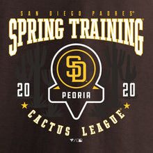 Load image into Gallery viewer, San Diego Padres 2020 Spring Training Pick Off Move T-Shirt – Brown MLB Guys Tee
