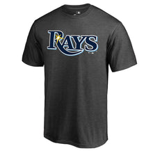 Load image into Gallery viewer, Tampa Bay Rays Primary Logo T-Shirt - Heathered Charcoal MLB Guys Tee
