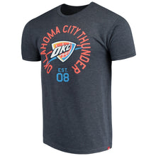 Load image into Gallery viewer, Oklahoma City Thunder Sportiqe Comfy Super Soft Tri-Blend T-Shirt - Navy NBA Guys Tee
