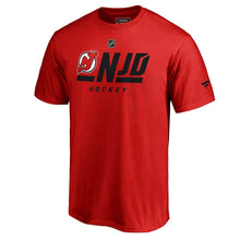 Load image into Gallery viewer, New Jersey Devils Authentic Pro Tricode T-Shirt - Red NHL Guys Tee
