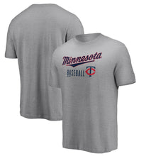 Load image into Gallery viewer, Minnesota Twins Majestic Open Opportunity T-Shirt - Heathered Gray MLB Guys Tee

