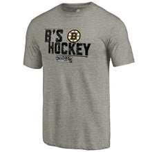 Load image into Gallery viewer, Boston Bruins 2018 Stanley Cup Playoffs Bound Home Ice Advantage Tri-Blend T-Shirt - Heather Gray NHL Guys Tee
