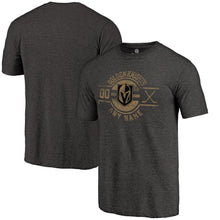 Load image into Gallery viewer, Vegas Golden Knights Personalized Insignia Tri-Blend T-Shirt - Black NHL Guys Tee
