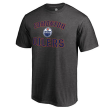 Load image into Gallery viewer, Edmonton Oilers Victory Arch T-Shirt - Heathered Gray NHL Guys Tee
