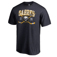 Load image into Gallery viewer, Buffalo Sabres Vintage Collection Line Shift Big And Tall T-Shirt - Navy NHL Guys Tee
